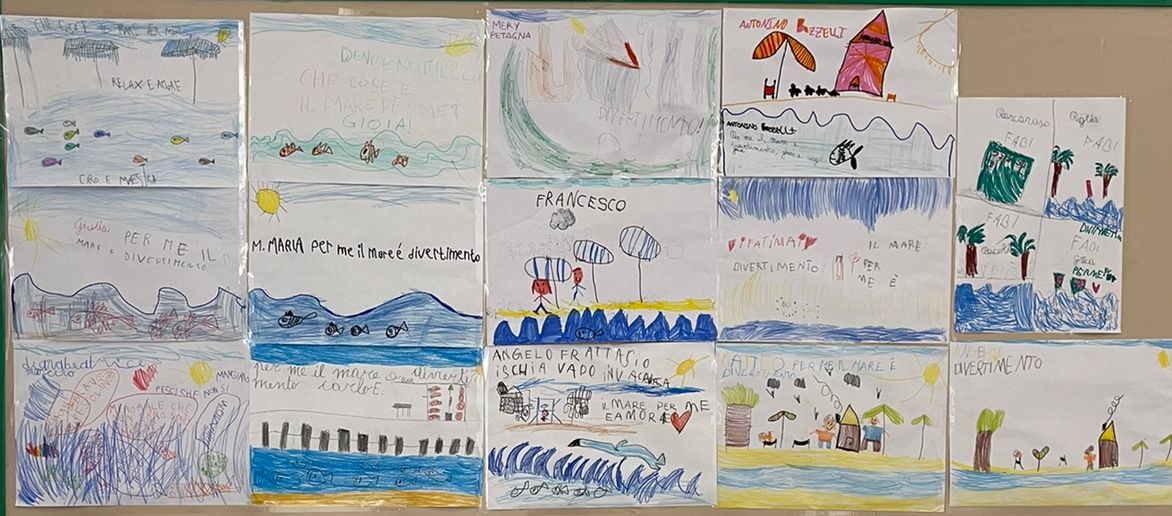 Giornata celebrativa del mare -  Disegni dei bambini I classe