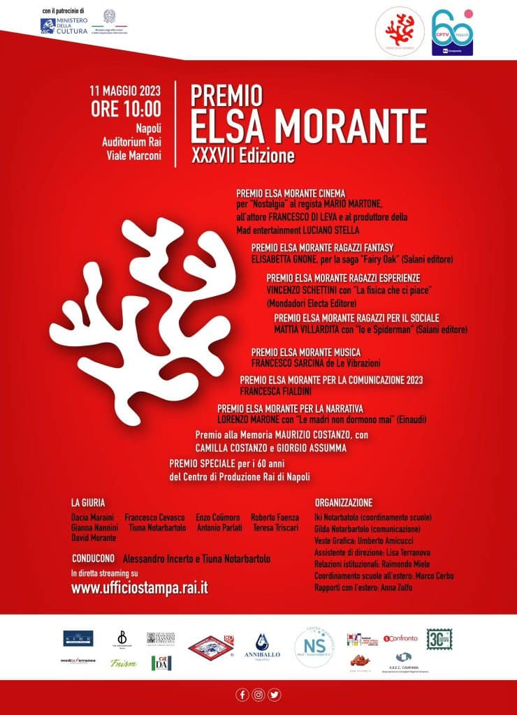 XXXVII edizione del Premio Elsa Morante,