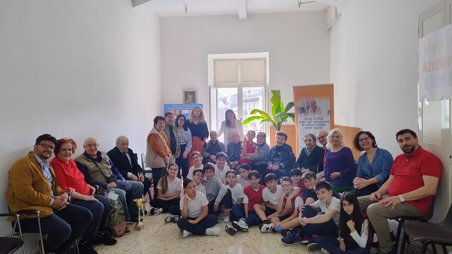 Incontro Quinta elementare e gli anziani di Sant’Egidio