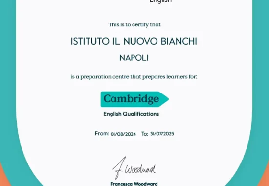 Attestato Cambridge