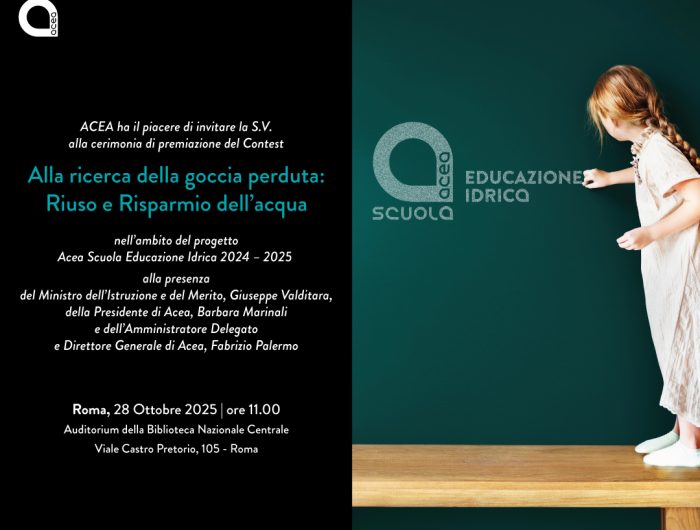 Invito premiazione Acea scuola 2025