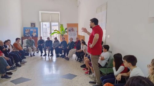 Incontro Quinta elementare e gli anziani di Sant'Egidio