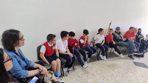 Incontro Quinta elementare e gli anziani di Sant'Egidio