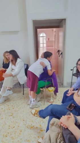 Incontro Quinta elementare e gli anziani di Sant'Egidio