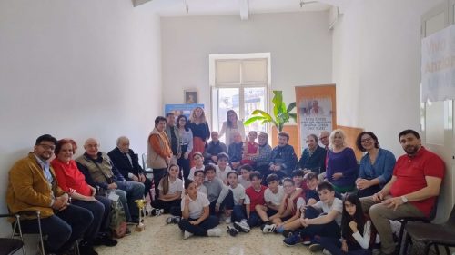Incontro Quinta elementare e gli anziani di Sant'Egidio