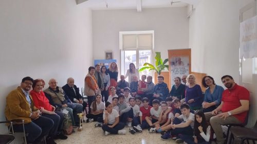 Incontro Quinta elementare e gli anziani di Sant'Egidio