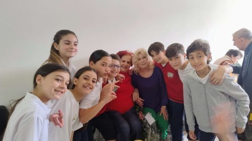 Incontro Quinta elementare e gli anziani di Sant'Egidio